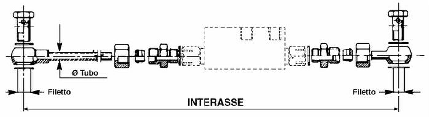 Kit raccorderia per valvola da 1/2"