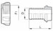 Portagomma con girello dritto M52x3 Ø 40