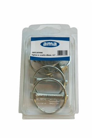 Confezione 5 spine a scatto tonde ø5mm confezione da 3 pezzi