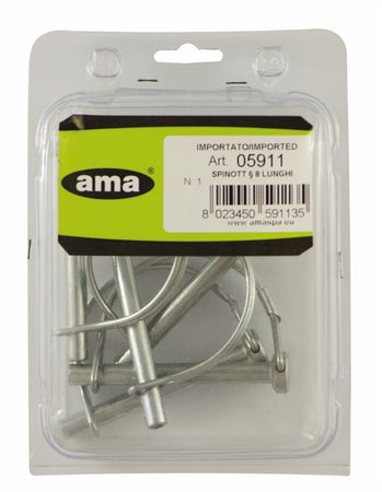 Confezione 5 spinotti motozappa ø 8 articolo sfuso 01369