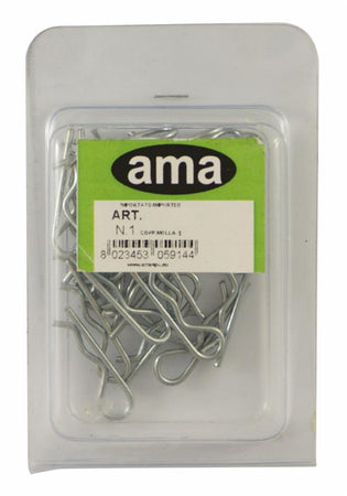 Confezione 10 coppiglie a molla ø 3,5mm confezione da 3 pezzi