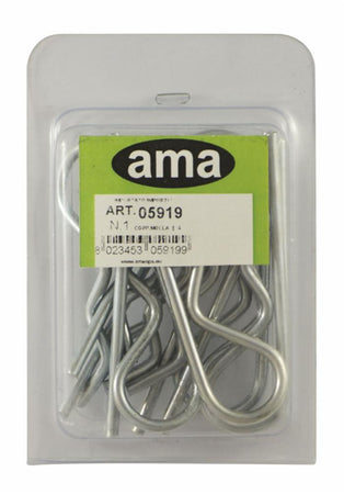 Confezione 10 coppiglie a molla ø 4 confezione da 5 pezzi