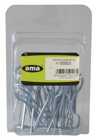 Confezione 20 coppiglie a forcella ø3x1,5mm confezione da 3 pezzi