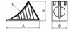 Cuneo fermaruota Ø 360mm e portata 1.600kg