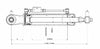 Terzo punto idraulico adattabile Landini -Same 50x30x160mm