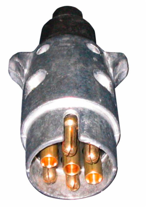 Spina a 7 poli 12v in alluminio confezione da 2 pezzi