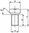 Colonnetta ruote M12x1,5 confezione da 5 pezzi