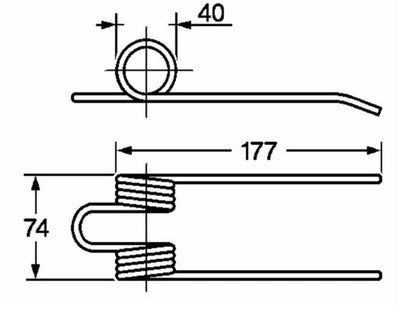 Dente pick-up adattabile Sgorbati 1111/6401 filo 4,8