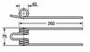 Dente ranghinatore adattabile Fort F2/67 00311 filo 6
