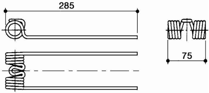 Dente Ranghinatore L 285 Filo 5,8 Fort F3/67, Ima la Rocca confezione da 5 pezzi