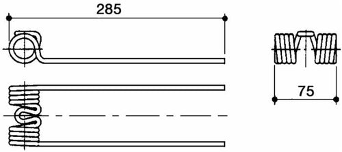 Dente Ranghinatore L 285 Filo 5,8 Fort F3/67, Ima la Rocca