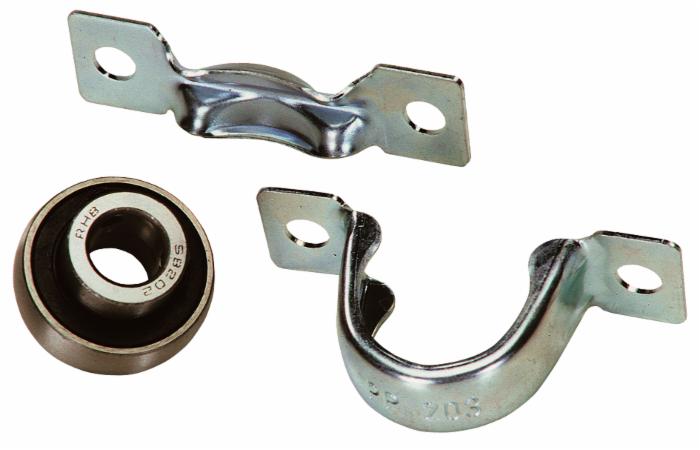 Supporto dritto in lamiera stampata SBPP 206 con cuscinetto Ø 30mm