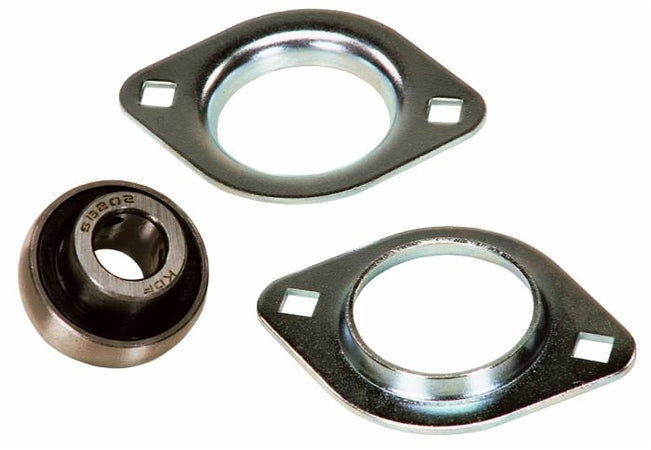 Supporto Flangia 2 Fori SBPFL 204 Ø Cuscinetto 20mm confezione da 2 pezzi