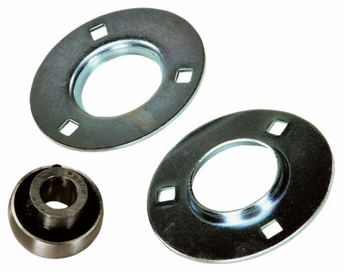 Supporto a flangia tonda in lamiera stampata SBPF 204 con cuscinetto Ø 20mm