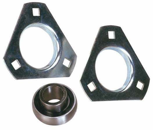 Supporto a flangia triangolare in lamiera stampata SBPFT 205 con cuscinetto Ø 25mm