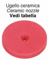 Ugello in ceramica Ø 18mm foro Ø 1,5mm confezione da 15 pezzi