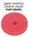 Ugello in ceramica Ø 18mm con foro Ø 2mm confezione da 15 pezzi