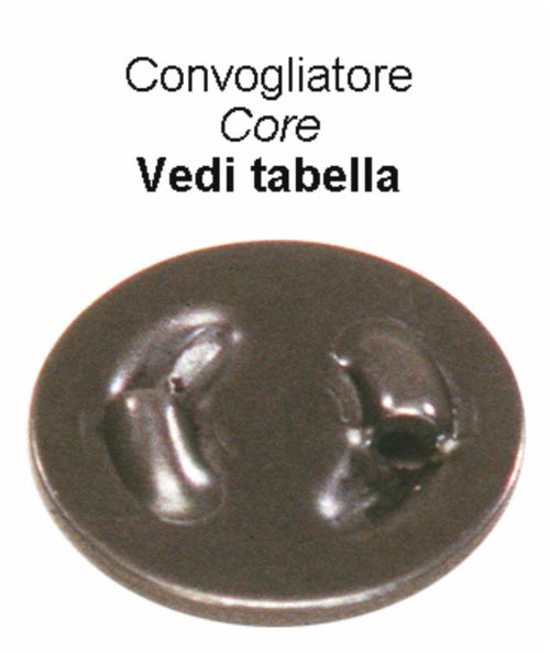 Convogliatore acciaio ø17 foro ø1,8 confezione da 10 pezzi