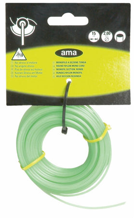 Filo per decespugliatore Evergreen da 15m sezione tonda Ø 3mm