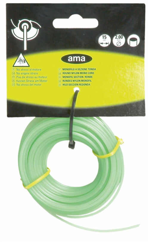Filo per decespugliatore Evergreen da 15m sezione tonda Ø 2,40mm
