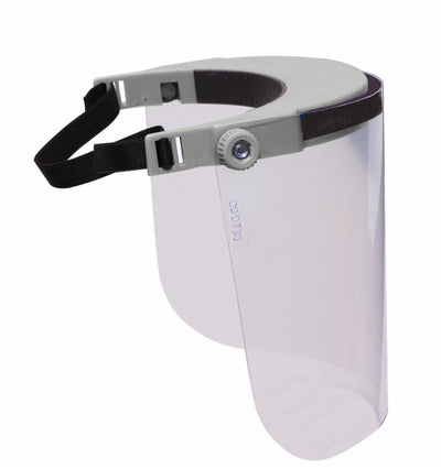 Visiera protettiva bianco spessore o,5mm in policarbonato