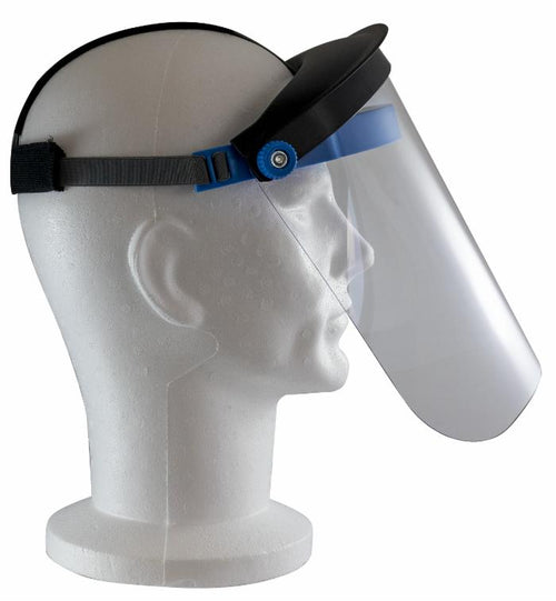 Visiera protettiva regolabile orientamento a 180° conformità alla norma EN 166:2001 protezione ottimale e comfort duraturo