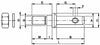Perno d'attacco ø28-24 m24x1,5