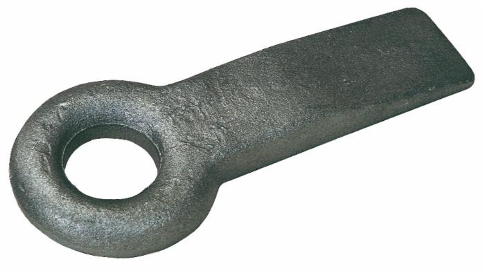 Occhione fisso tipo “Francia” per traino rimorchi con carico verticale di 1100daN e Ø foro interno di 50mm