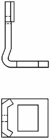 Staffa per molla flex 45x12 bilama 60x60-70x8