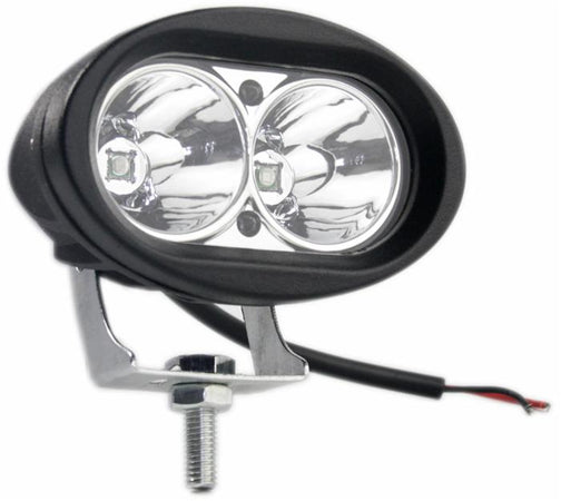 Faro da lavoro a 2 LED a lungo e ampio raggio Spot freddo 10W IP67