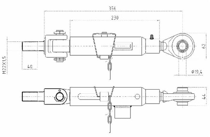 Stabilizzatore adattabile Case 224249A2