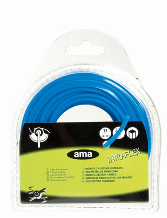 Filo per decespugliatore Duraflex da 14m sezione quadrata Ø 2,7mm