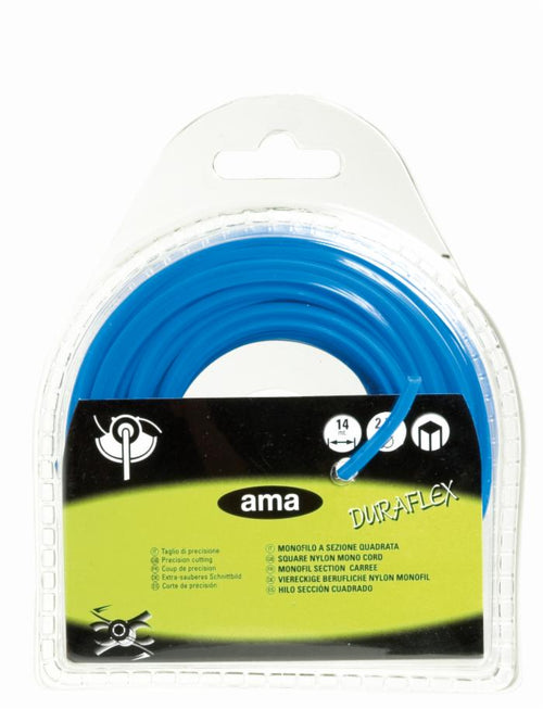 Filo per decespugliatore Duraflex da 17m sezione quadrata Ø 2,4mm