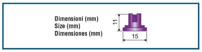 Ugello Antideriva 110° Verde LD confezione da 15 pezzi
