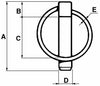 Spina scatto tonda ø8x54mm confezione da 25 pezzi