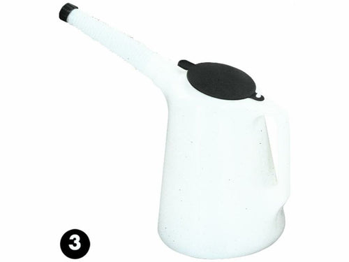 Brocca in polietilene per travaso da 5L con coperchio Confezione da 2pz