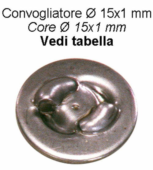 Convogliatore acciaio ø15x1 foroø1,5 confezione da 10 pezzi