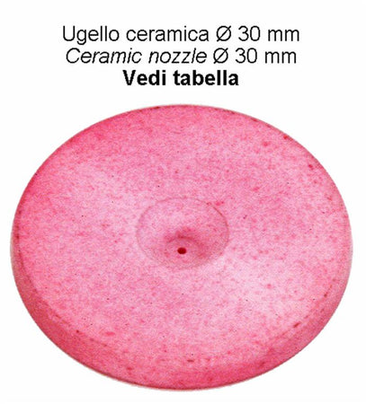 ugello Ø 30mm con foro Ø 1,8mm confezione da 15 pezzi