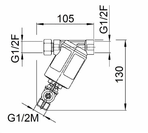Filtro con ghiera tipo "m 146"