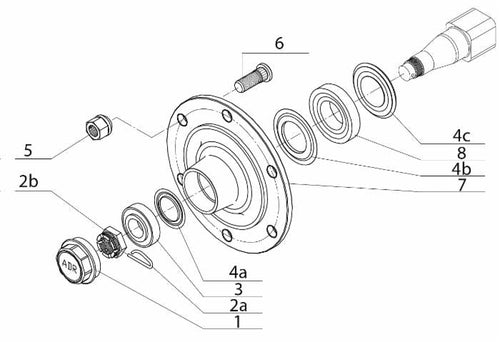 Dado per colonnetta assali M18 in blister 12 pz
