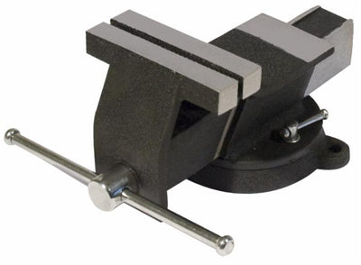 Morsa da banco in acciaio con base girevole 125mm