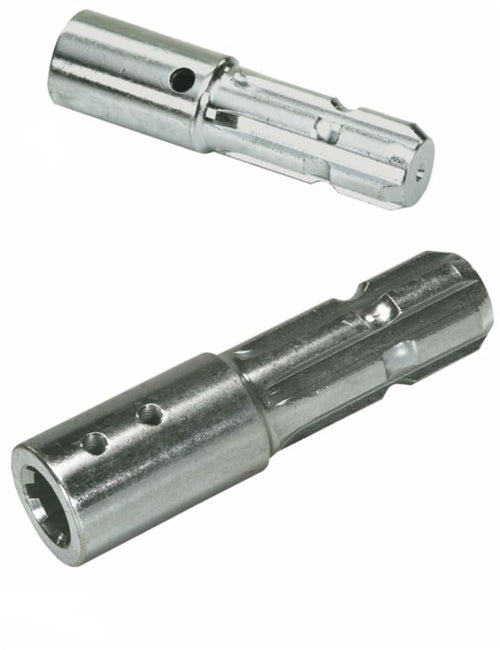 Riduzione per presa di forza bonificata con profilo esterno 13/8 interno 13/4 e lunghezza 160mm