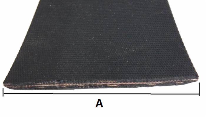 Cinghia Rotopressa Bugnata 50m Larga 178mm Spessore 6mm lunghezza di 25 metri