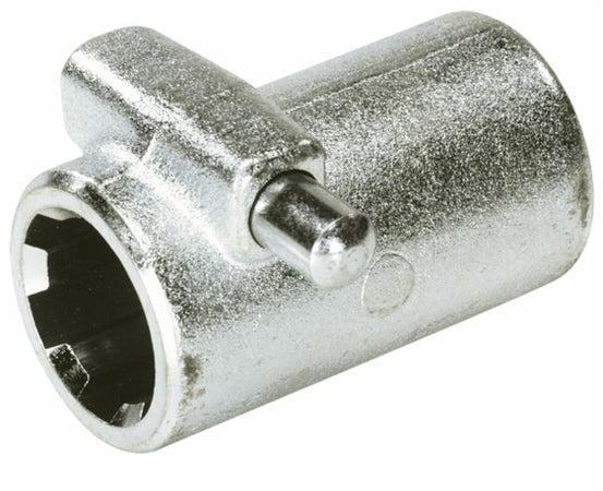 Bussola scanalata con pulsante e profilo interno 1"3/4 con 6 scanalature e lunghezza 100mm