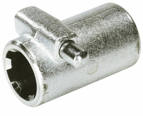 Bussola scanalata con pulsante e profilo interno 13/4 con 6 scanalature e lunghezza 100mm