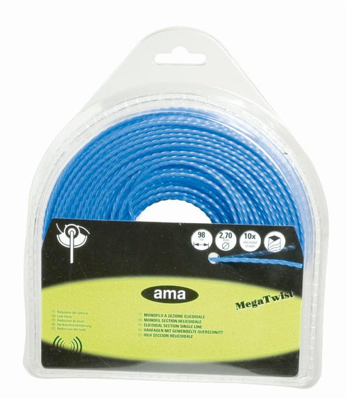 Filo per decespugliatore Megatwist da 47m sezione elicoidale Ø 2,7mm