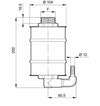 Eiettore con filtro in acciaio inox con filetto M1'1/4 e corpo in propilene