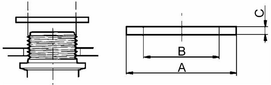 Guarnizione per filetto maschio 1-1/2"