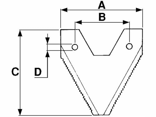 Sezione rigata con finestra adattabile BCS 2466/3 e altri. 5pz