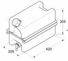 Serbatoio lavamani con rubinetto da 15L